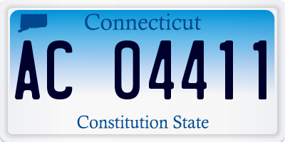 CT license plate AC04411