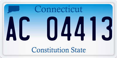 CT license plate AC04413