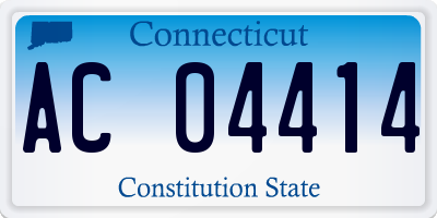 CT license plate AC04414