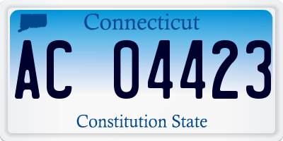 CT license plate AC04423