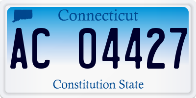 CT license plate AC04427