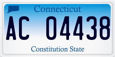 CT license plate AC04438