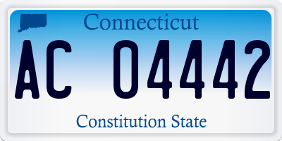 CT license plate AC04442