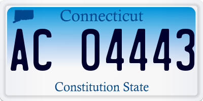 CT license plate AC04443
