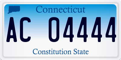 CT license plate AC04444