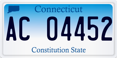 CT license plate AC04452
