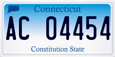 CT license plate AC04454