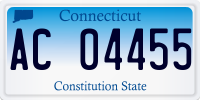 CT license plate AC04455