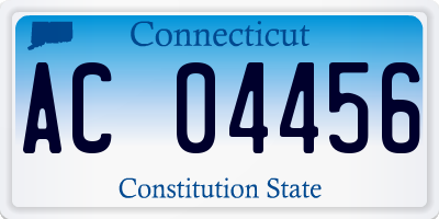 CT license plate AC04456