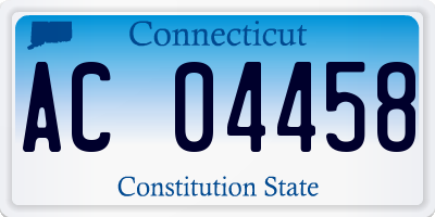CT license plate AC04458