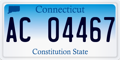 CT license plate AC04467