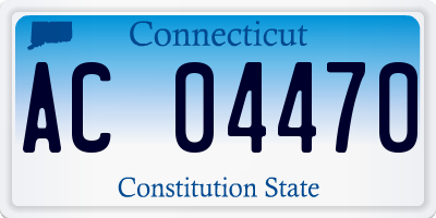 CT license plate AC04470