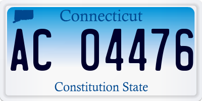 CT license plate AC04476