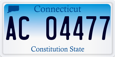 CT license plate AC04477