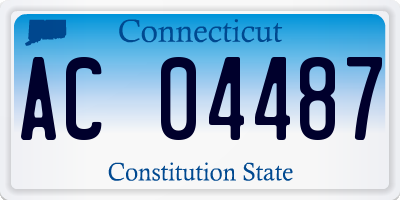 CT license plate AC04487