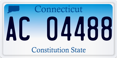 CT license plate AC04488