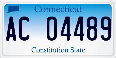 CT license plate AC04489