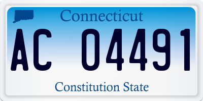 CT license plate AC04491
