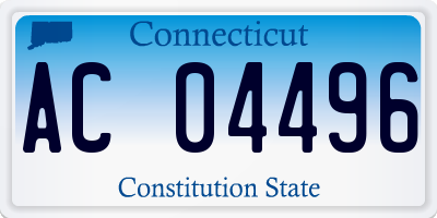 CT license plate AC04496