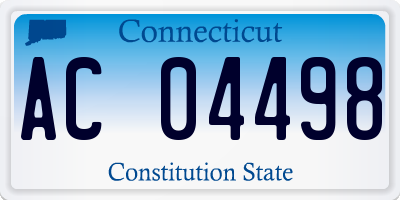 CT license plate AC04498