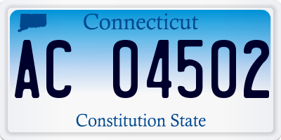 CT license plate AC04502