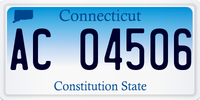 CT license plate AC04506