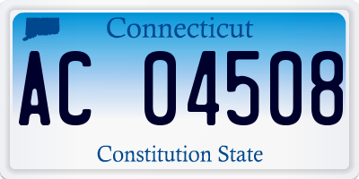 CT license plate AC04508