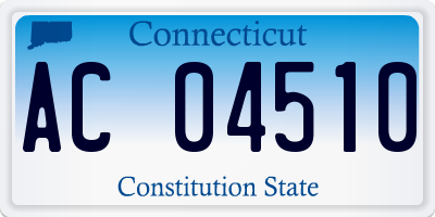 CT license plate AC04510