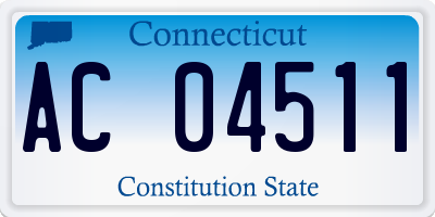 CT license plate AC04511