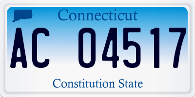 CT license plate AC04517