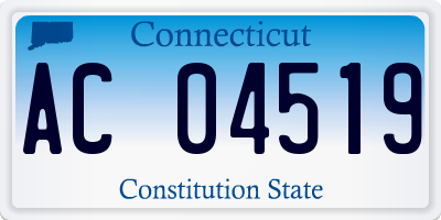 CT license plate AC04519