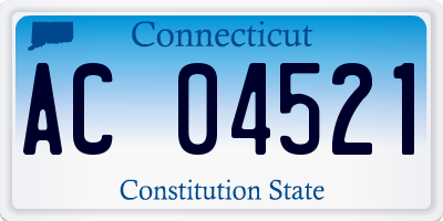 CT license plate AC04521