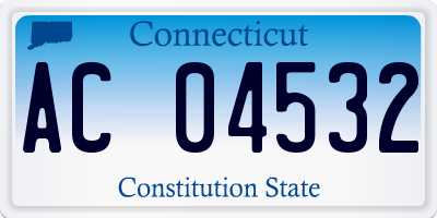 CT license plate AC04532