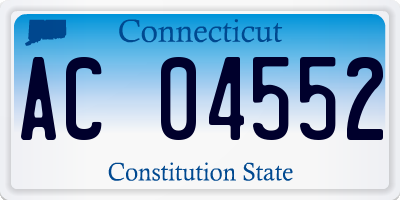 CT license plate AC04552