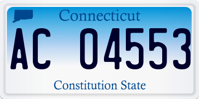 CT license plate AC04553