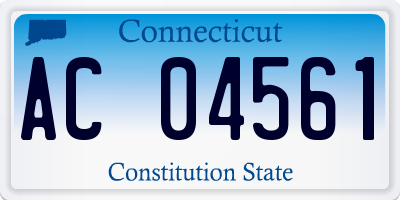 CT license plate AC04561