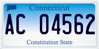 CT license plate AC04562