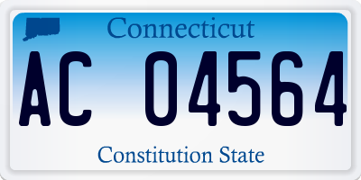CT license plate AC04564