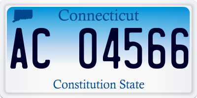 CT license plate AC04566