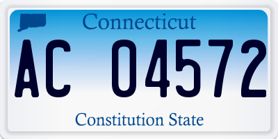 CT license plate AC04572