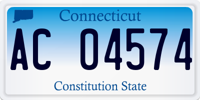 CT license plate AC04574