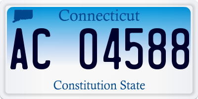 CT license plate AC04588