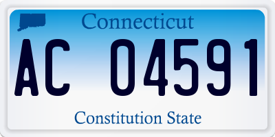 CT license plate AC04591