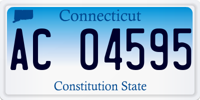 CT license plate AC04595
