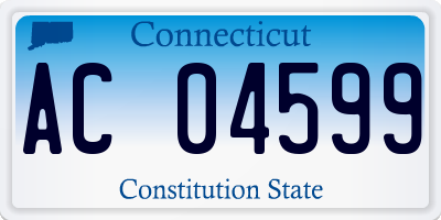 CT license plate AC04599