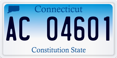 CT license plate AC04601