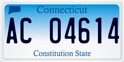 CT license plate AC04614