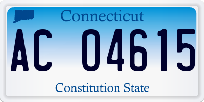 CT license plate AC04615