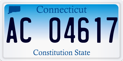 CT license plate AC04617