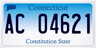 CT license plate AC04621